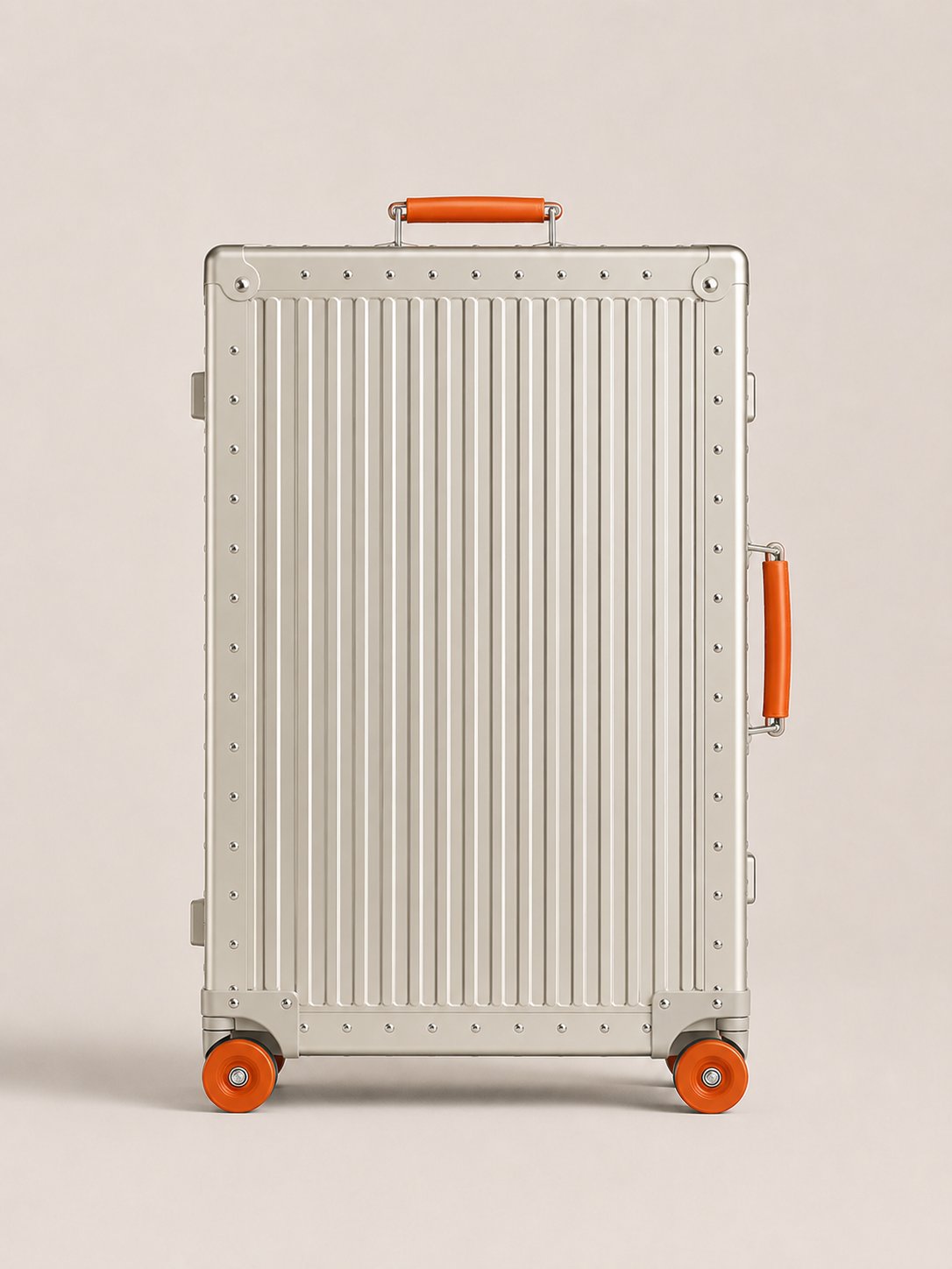 The Aluminum Check-In Silver / Orange