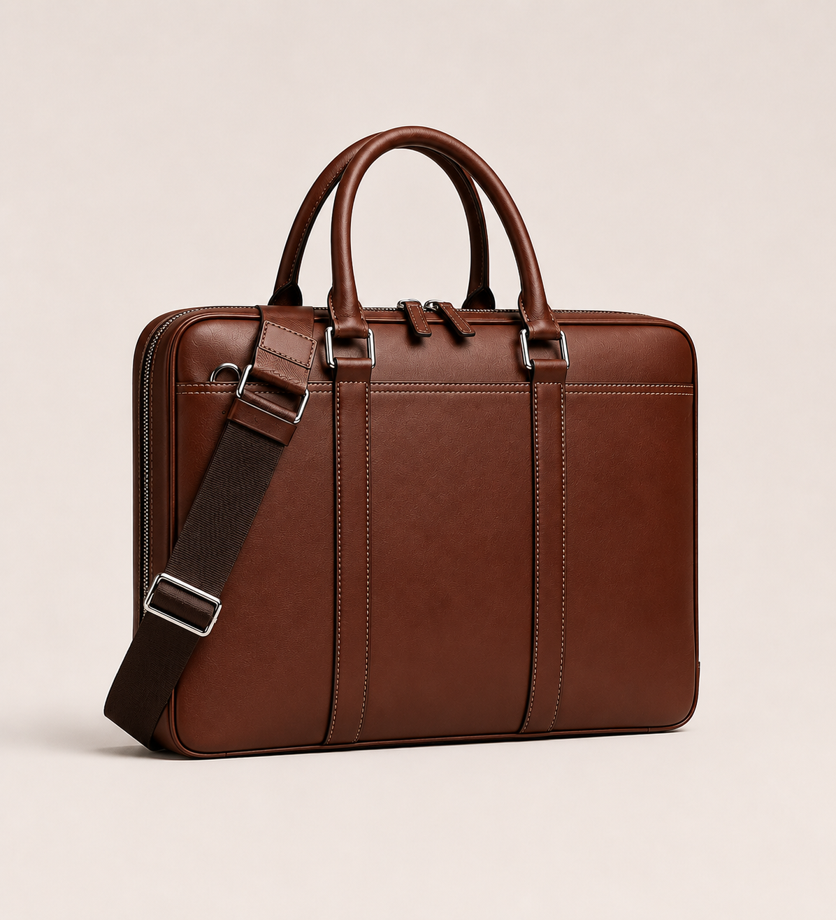 The Signature Briefcase Brown