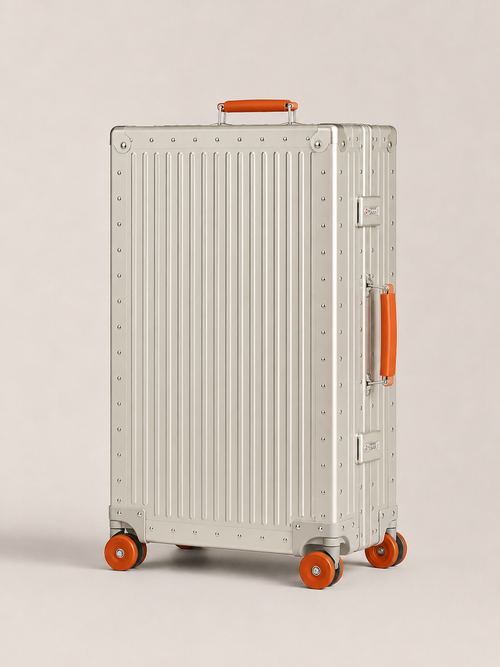 The Aluminum Check-In Silver / Orange