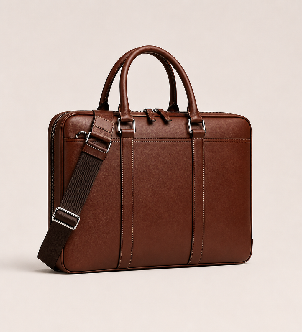 The Signature Briefcase Brown
