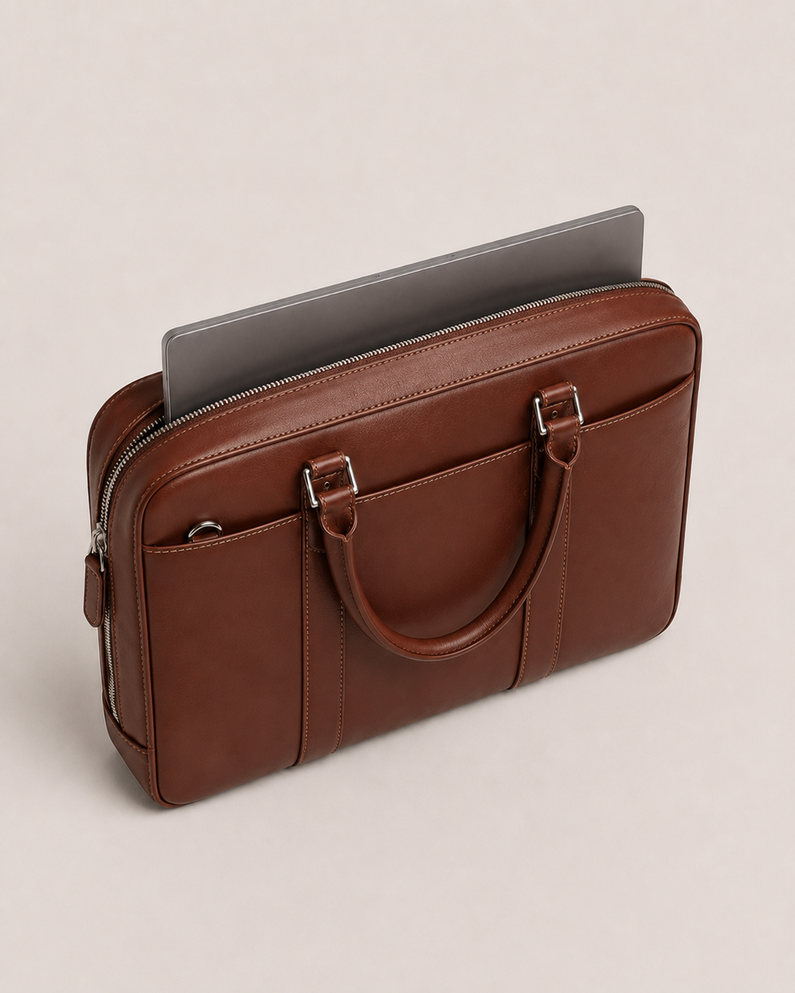 The Signature Briefcase Brown